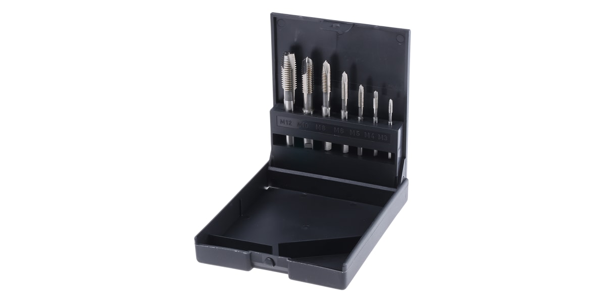 Product image for HSS spiral point tap set,M3-M12