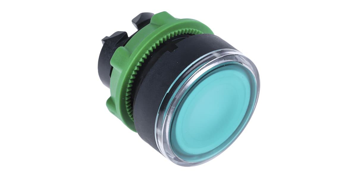 Product image for Illuminated head for LED PB body, green