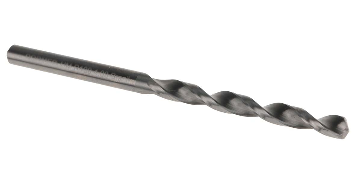 Product image for Dormer Solid Carbide Twist Drill Bit, 4mm x 75 mm