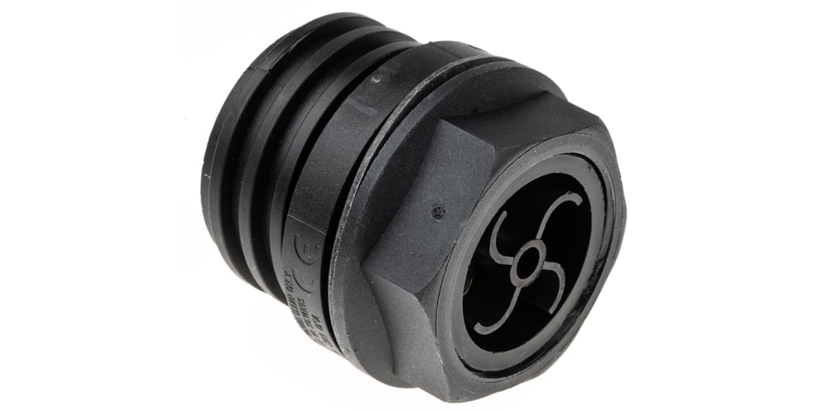 Product image for IP68 4 way chassis socket,32A
