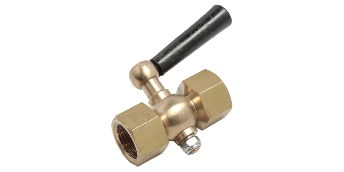 Product image for Brass gauge cock,1/2in BSP F-F