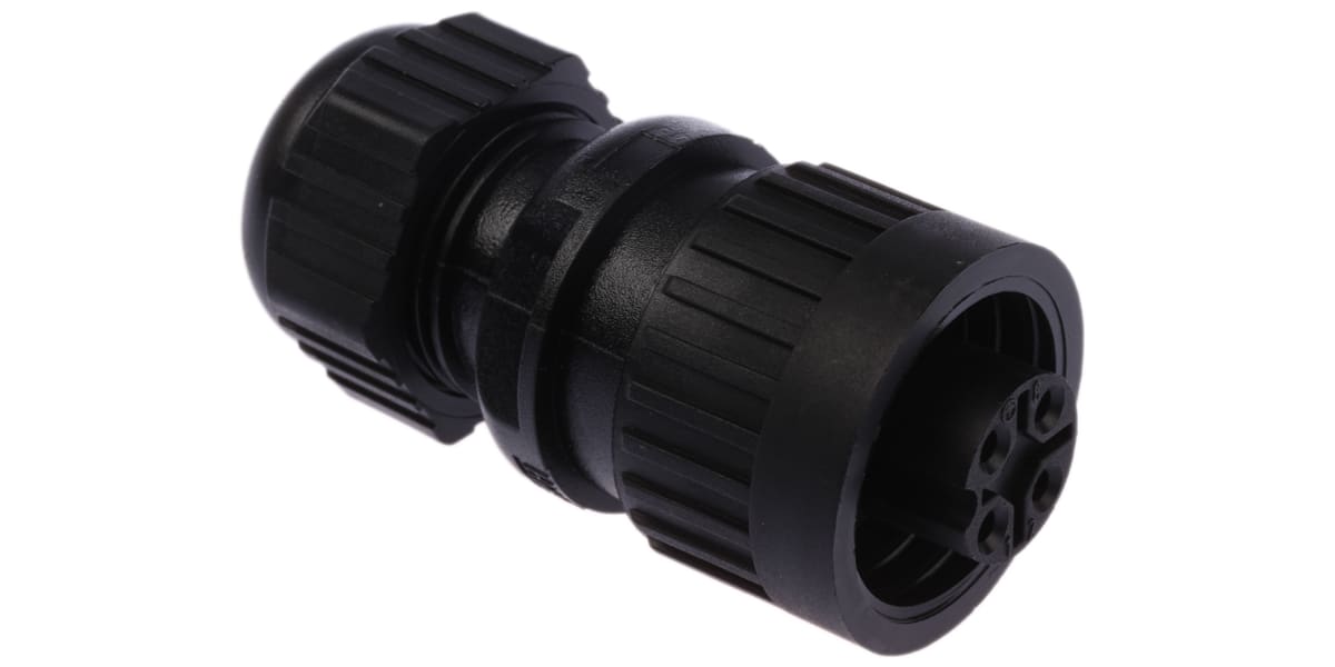 Product image for Hirschmann Screw Connector, 3 + PE Contacts, Cable Mount, IP67