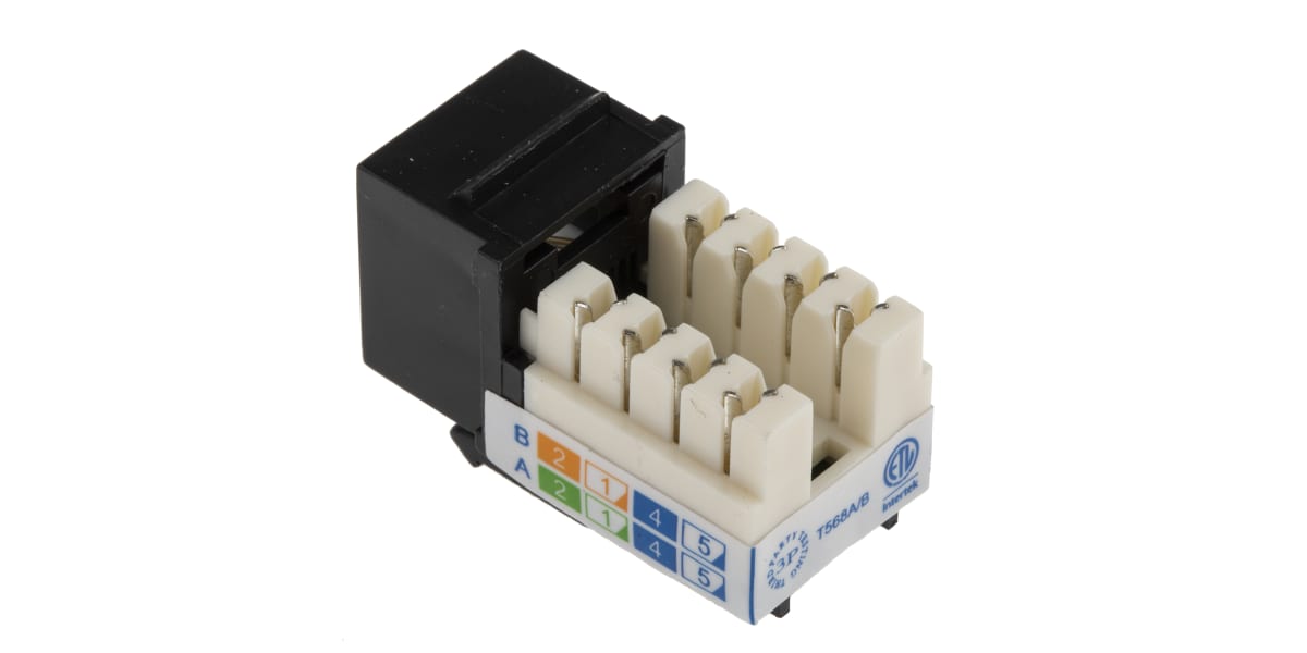 Product image for Cat5e RJ45 panel jack