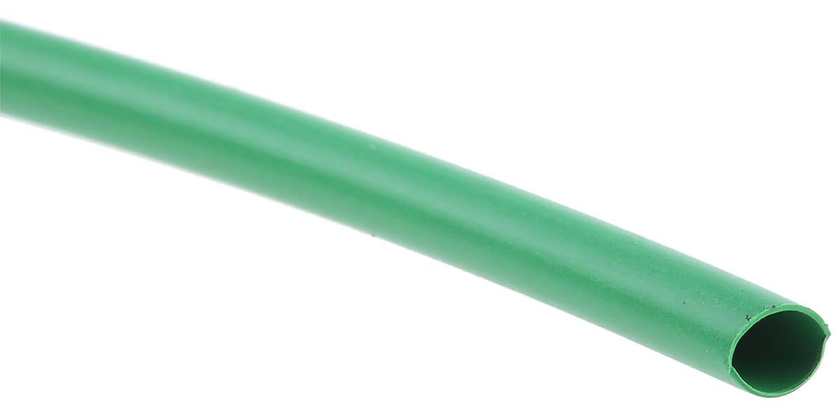 Product image for Green heatshrink tubing,3.2mm bore