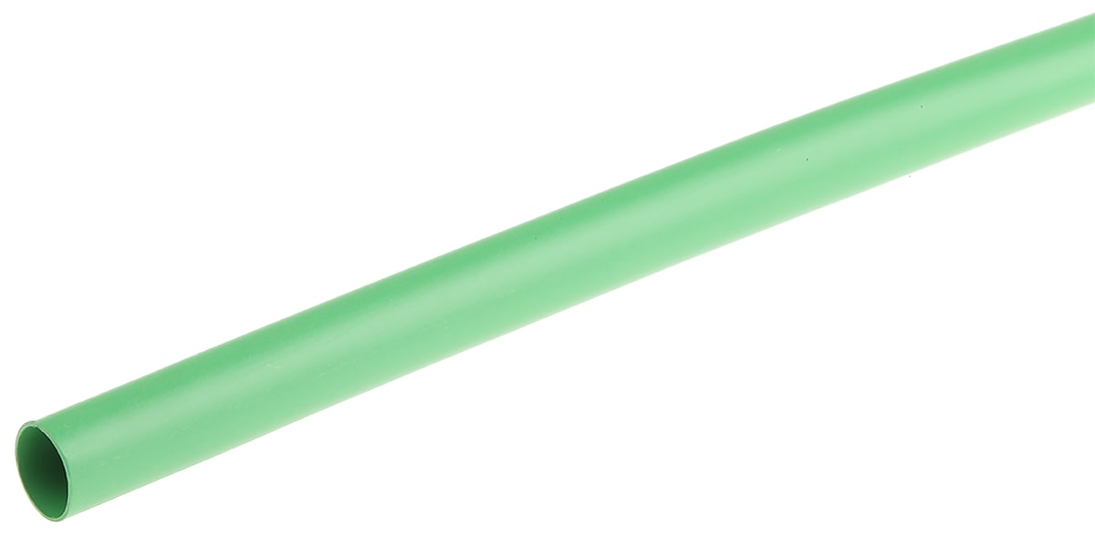 Product image for Green heatshrink tubing,6.4mm bore