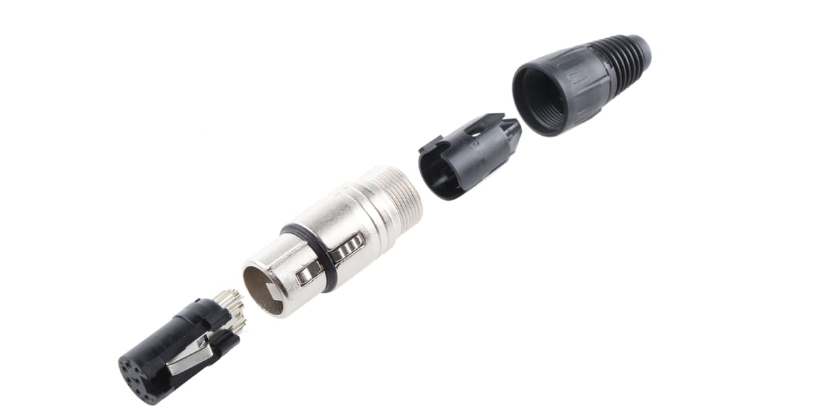 Product image for 7 WAY NICKEL FINISH XLR CABLE MOUNT SKT