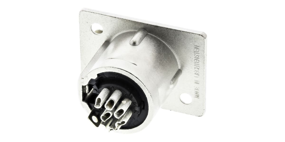 Product image for 7 WAY NICKEL FINISH XLR PANEL MOUNT SKT