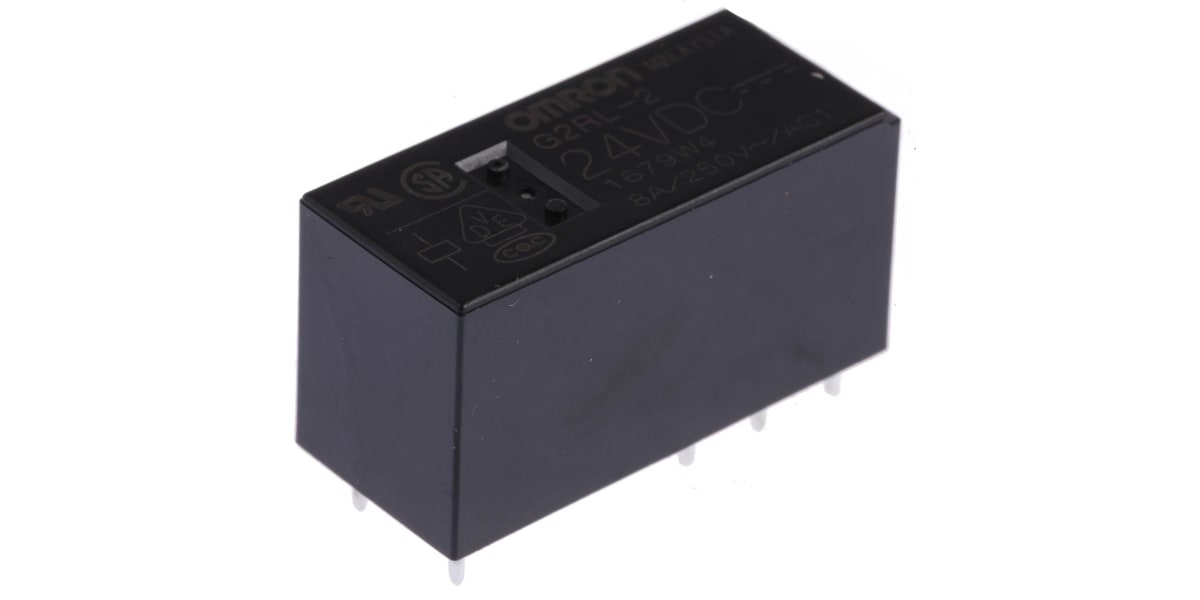 Product image for LOWPROFILE DPDT POWERRELAY,8A 24VDC COIL