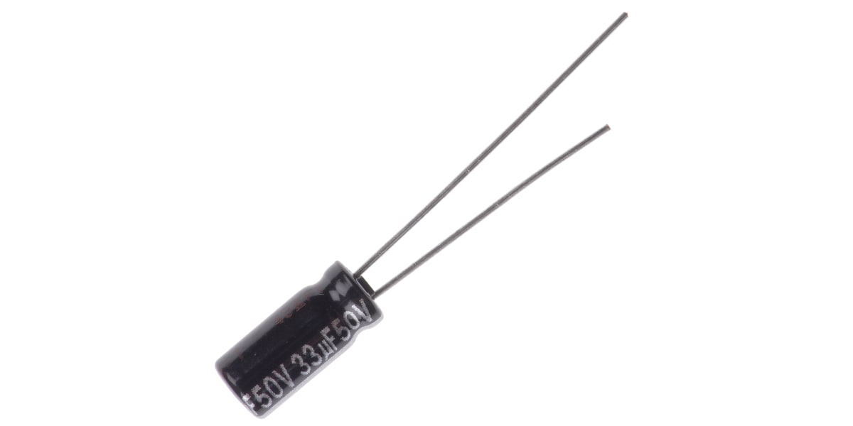 Product image for NHG MIN AL ELECTROLYTIC CAP,33UF 50V