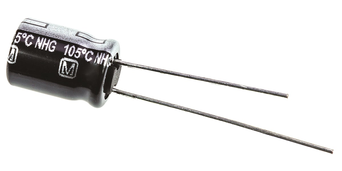 Product image for NHG MIN AL ELECTROLYTIC CAP,100UF 50V