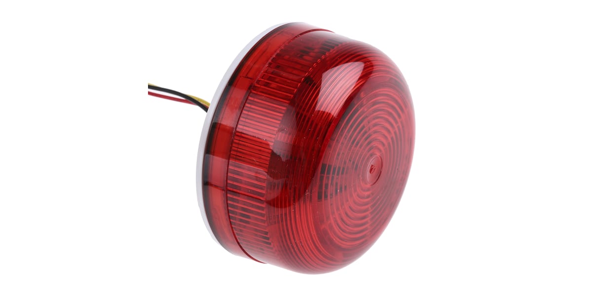 Product image for RED LOW PROFILE XENON BEACON,12/24VDC