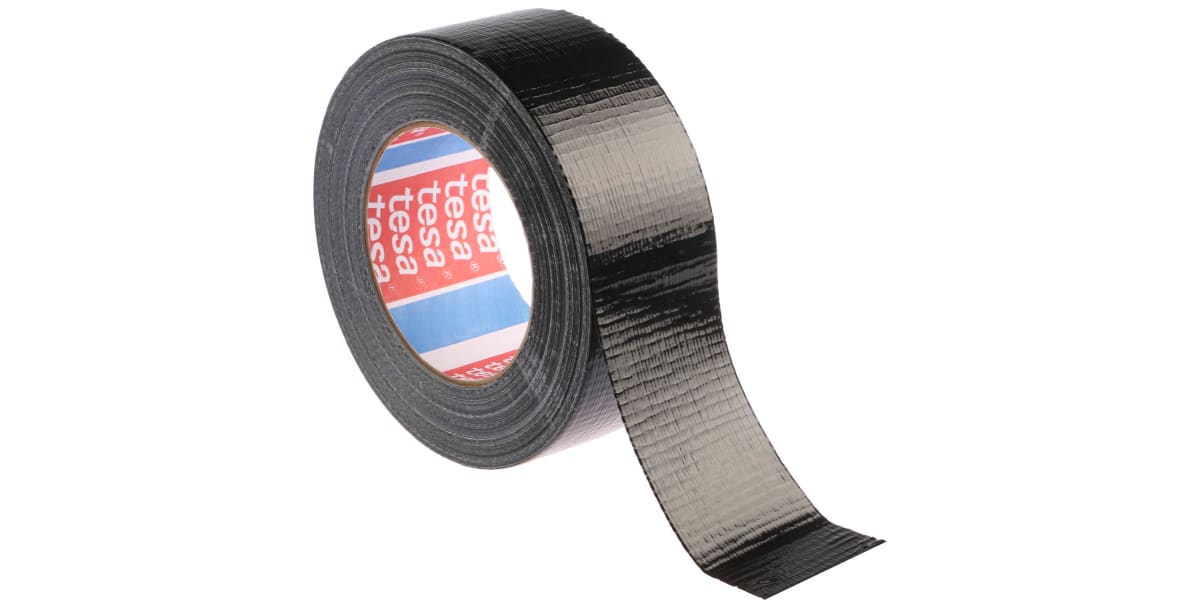 Product image for Fabric backed black duct tape,50m L