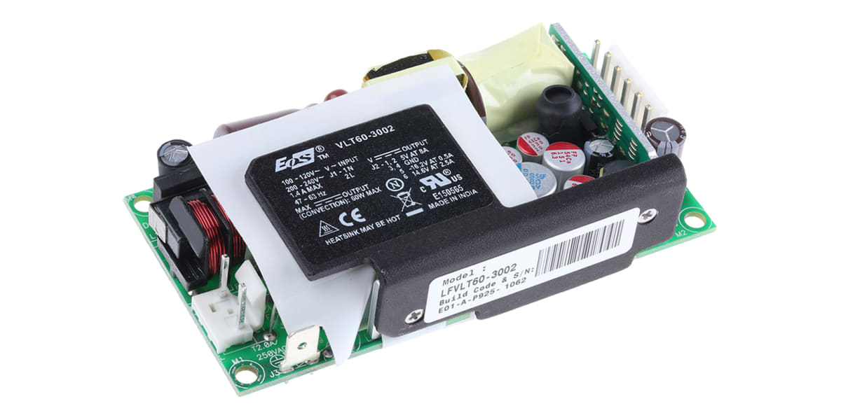 Product image for VLT UNIVERSAL INPUT SMPSU,5V +/-15V 60W