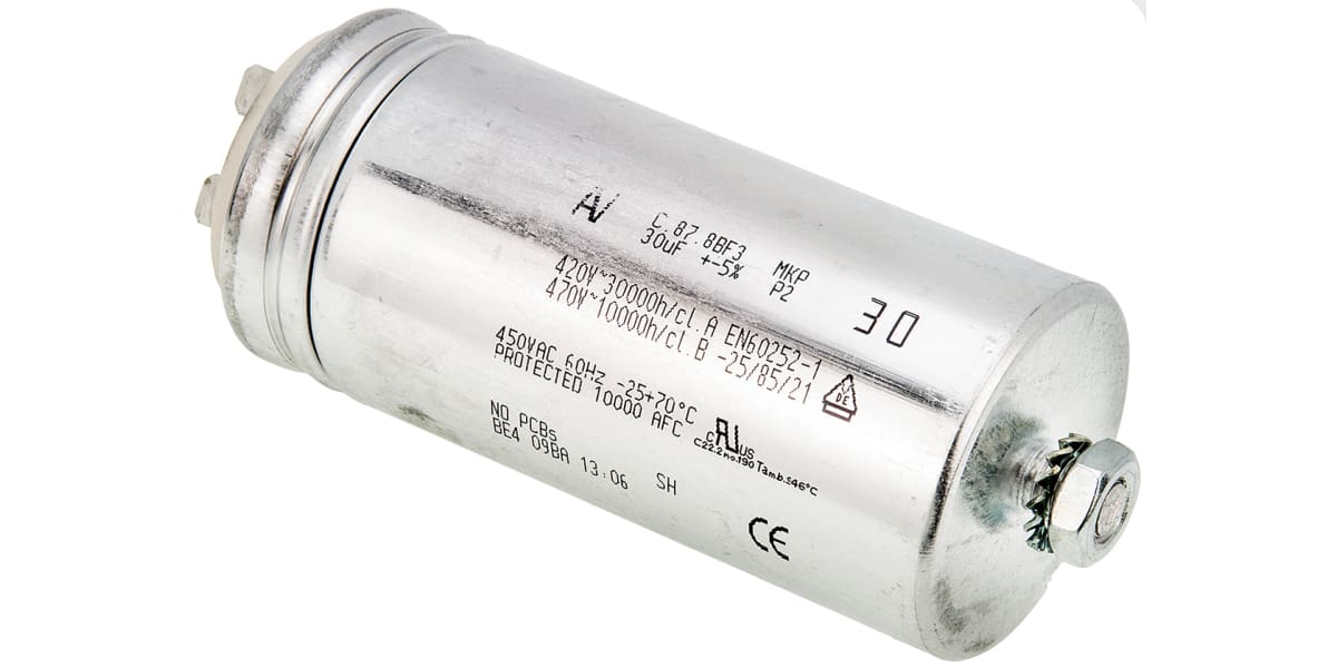 Product image for C878 start-winding motor Cap.30uF 450Vac