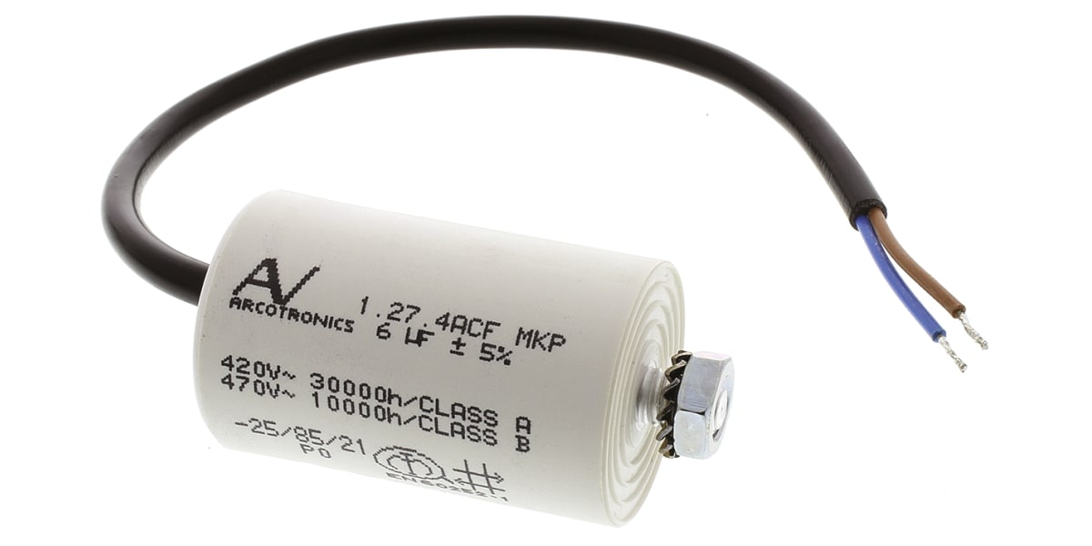 Product image for KEMET 6μF Polypropylene Capacitor PP 470V ac ±5% Tolerance Chassis Mount C27 Series