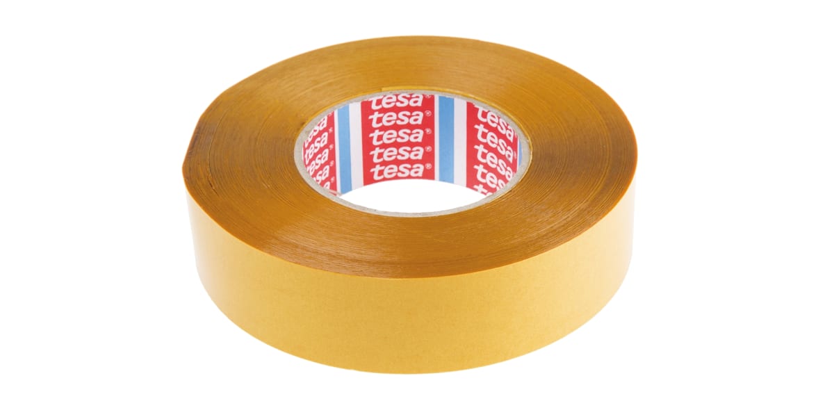 Product image for Tesa 51970 Transparent Double Sided Plastic Tape, 38mm x 50m