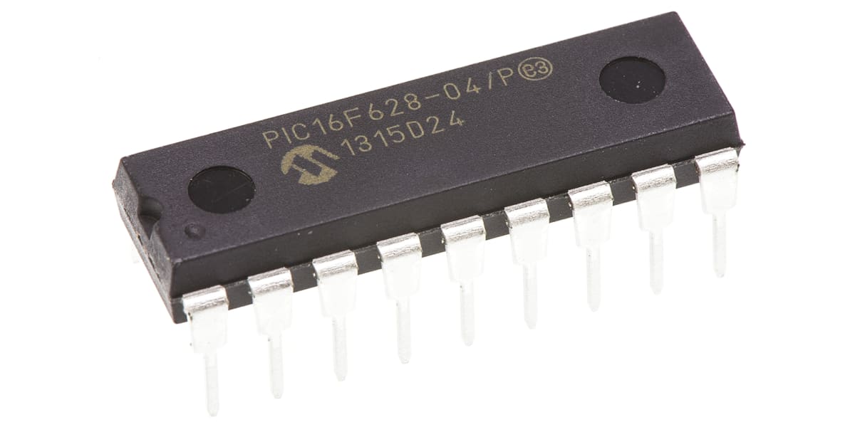 Product image for 8 BIT MICROCONTROLLER,PIC16F628-04/P