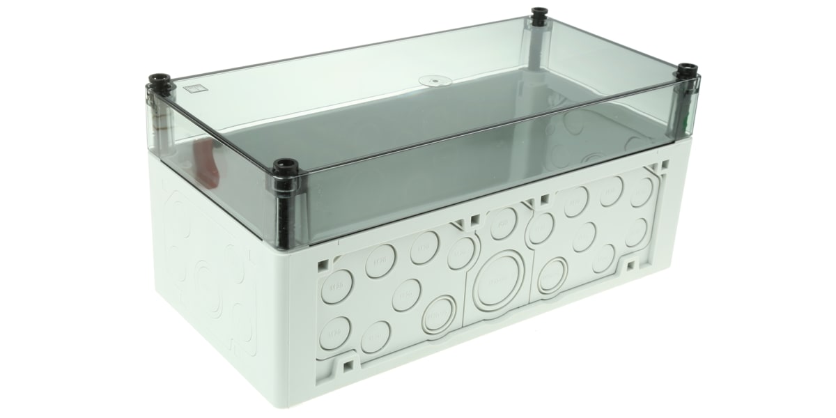 Product image for IP65 BOX W/TRANSPARENT LID,300X150X132MM