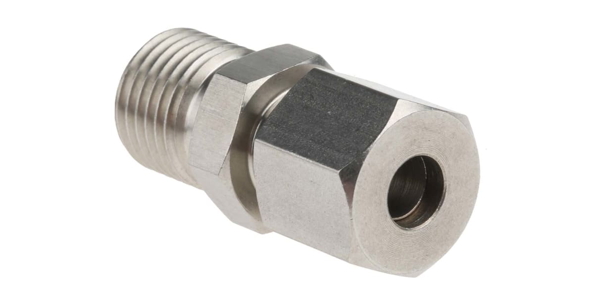 Product image for S/steel comp gland,1/4in BSPP 6mm ID