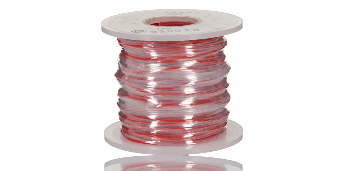 Product image for Wire 22 AWG 600V UL1015 Red 30m