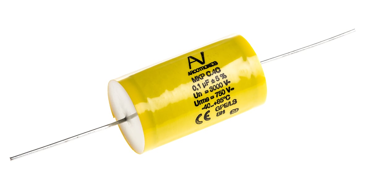 Product image for C4C axial polyprop cap,100nF 3kV