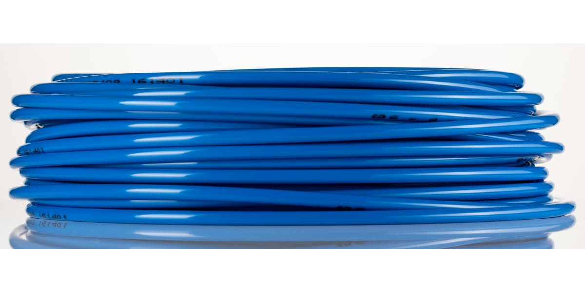 Product image for Blue superflex nylon tube,30m L x 6mm OD