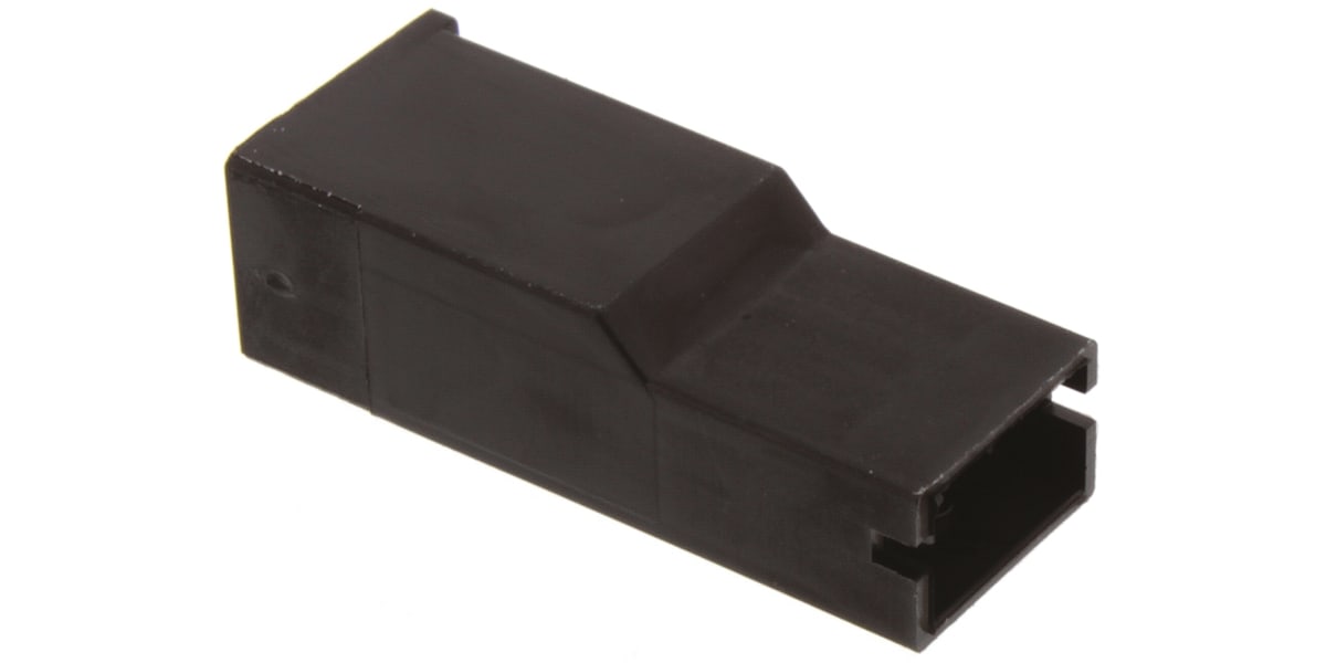 Product image for Positive lock plug housing,1 way,6.35mm