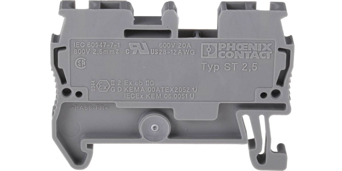 Product image for ST2.5 through spring cage clamp terminal