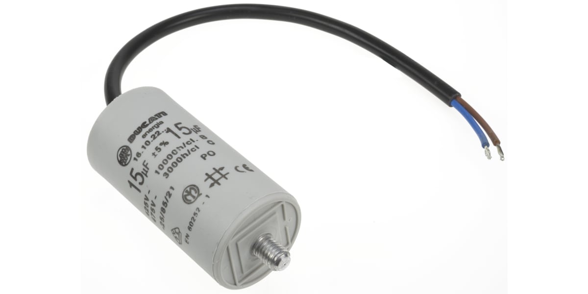 Product image for 41610/15 CABLE END MOTOR CAP,15UF 450V