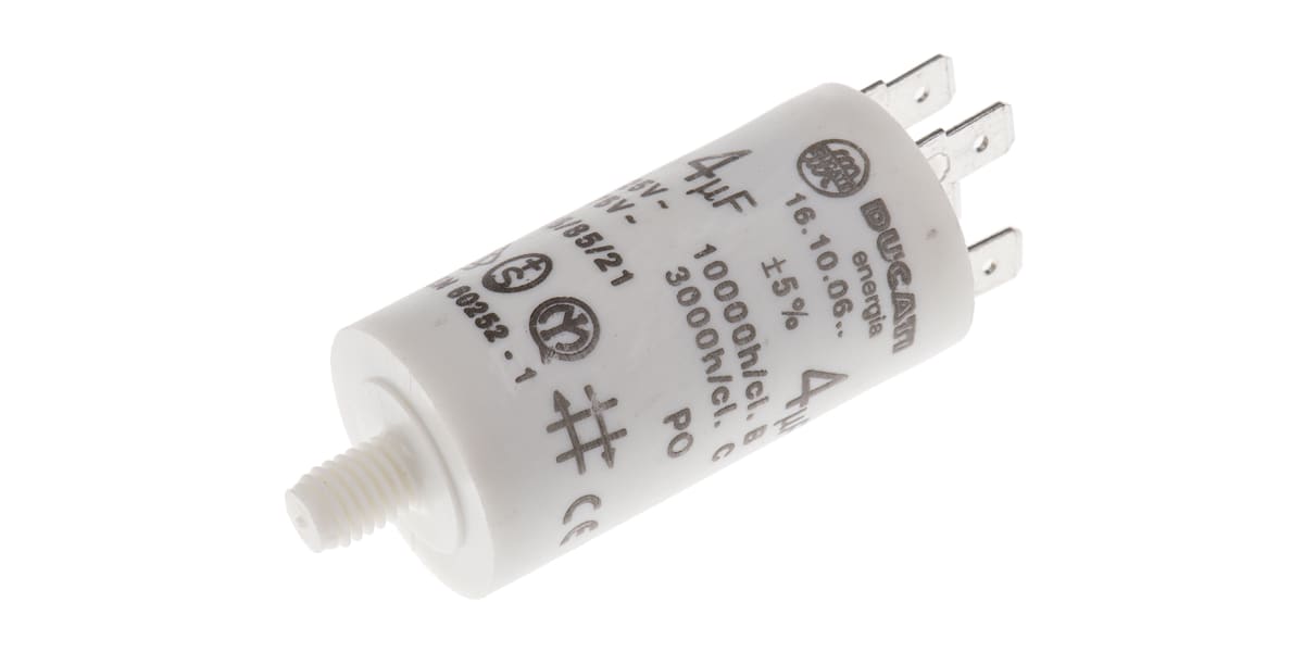 Product image for 41610/15 MOTOR RUN CAP,4UF 450VAC