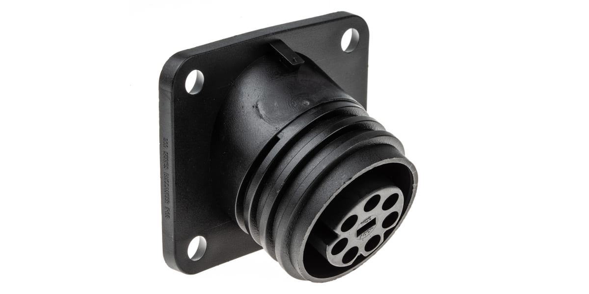 Product image for IP68 7 way flange mount cable socket,32A