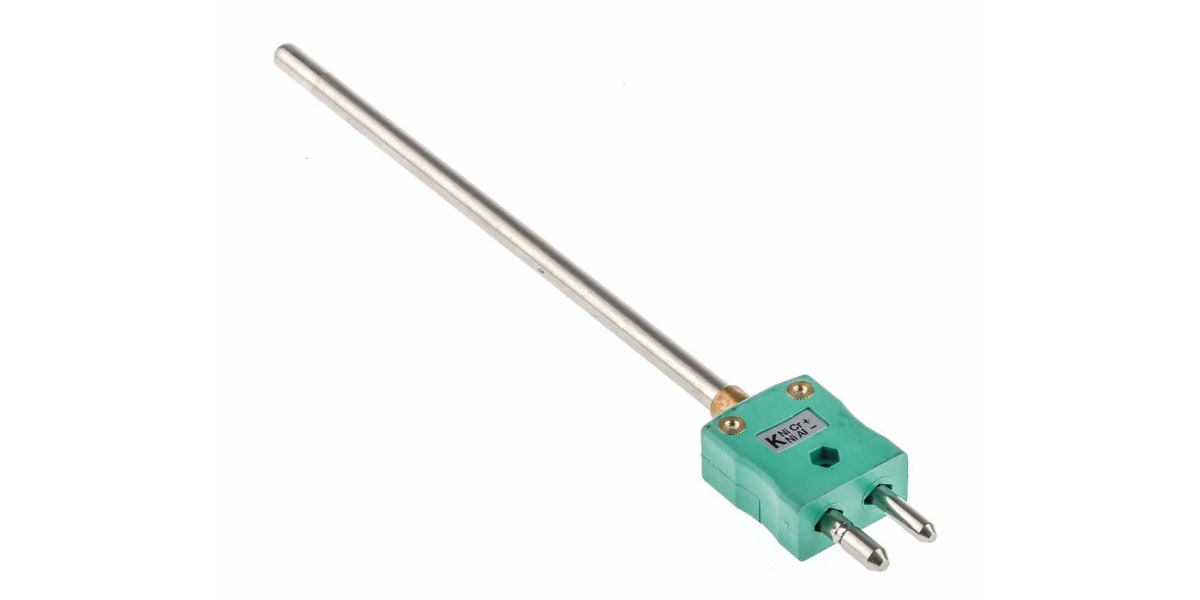 Product image for K insulated thermocouple w/plug,6x150mm