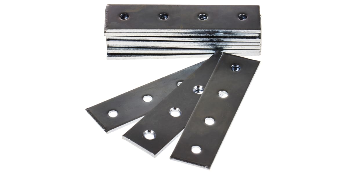 Product image for Zinc plated steel straight flat bracket