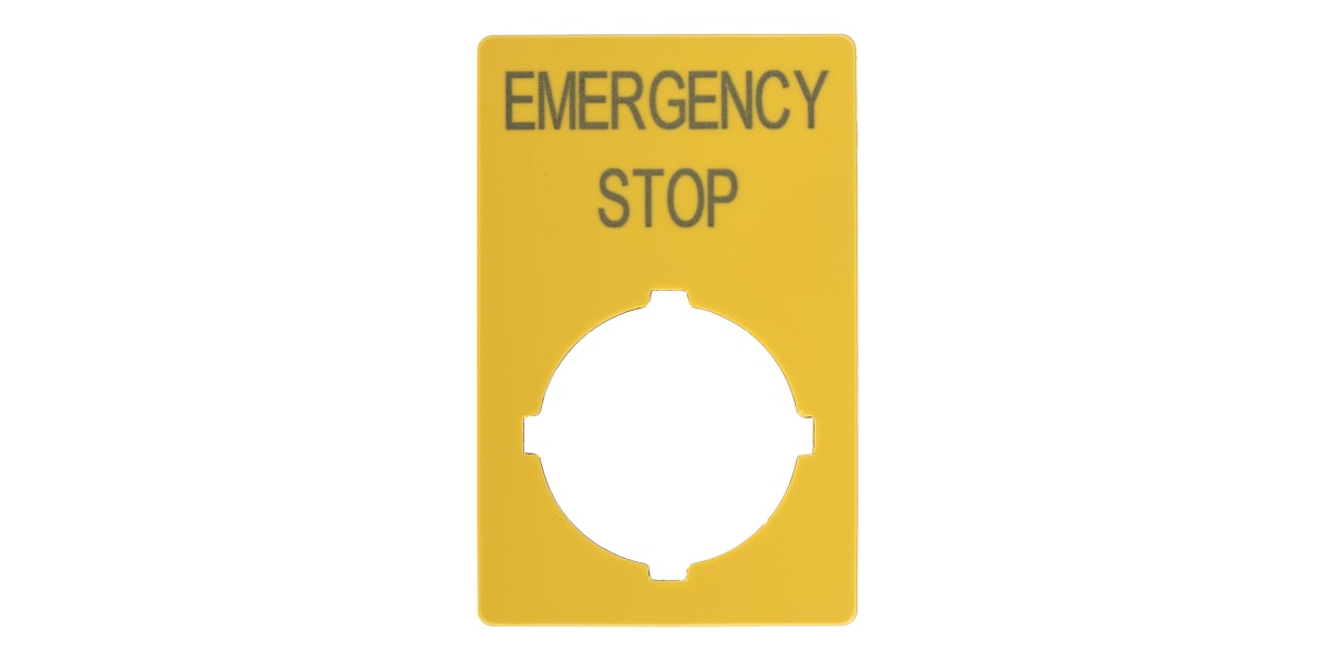 Product image for ENGLISH LANGUAGE E-STOP LABEL,33X50MM