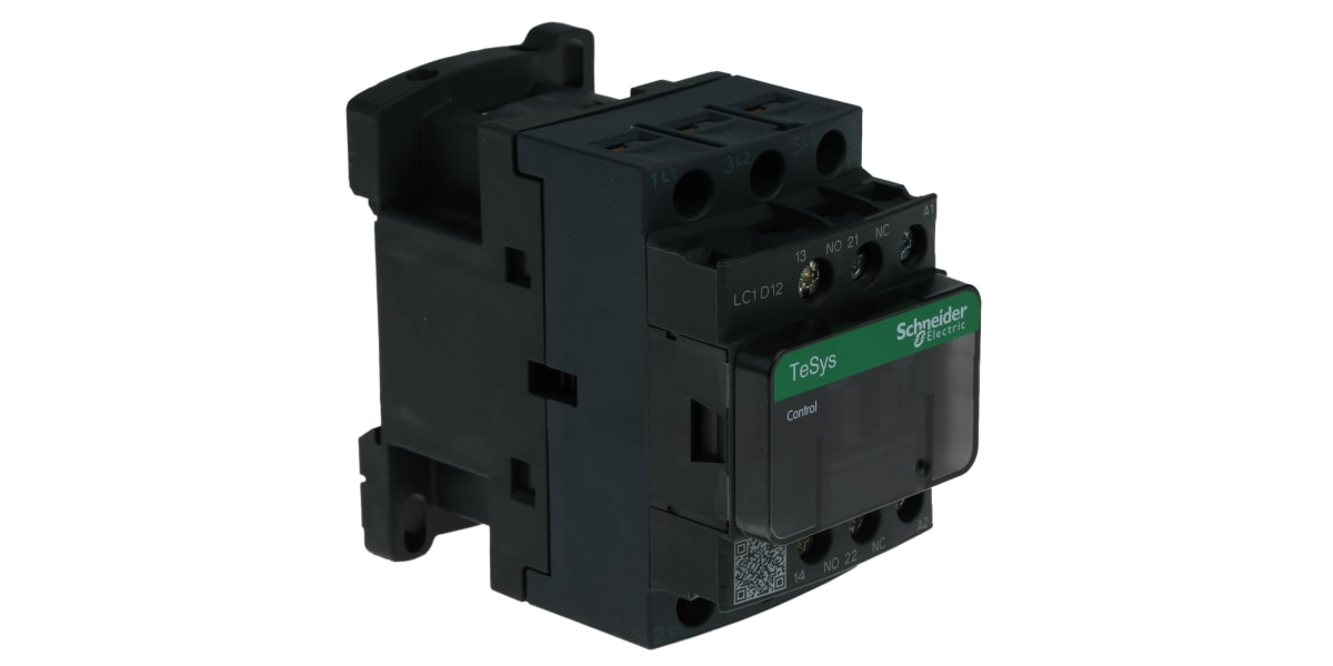 Product image for AC controlled contactor,12A 110Vac coil