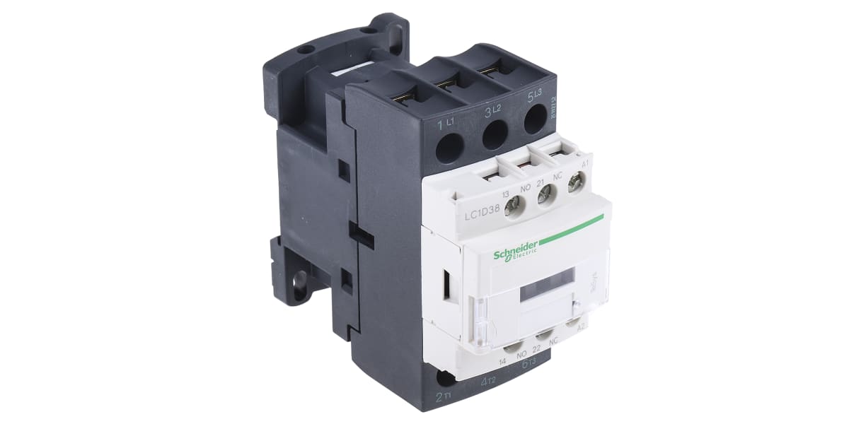 Product image for AC controlled contactor,38A 230Vac coil