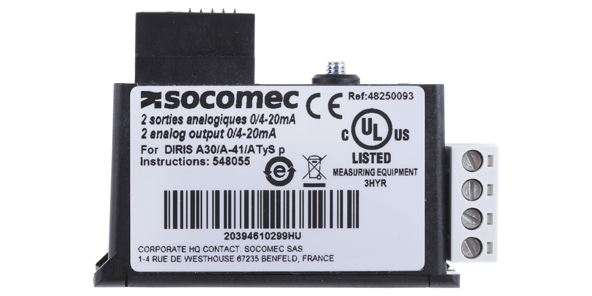 Product image for ANALOGUE OUTPUT MODULE FOR ENERGY METER