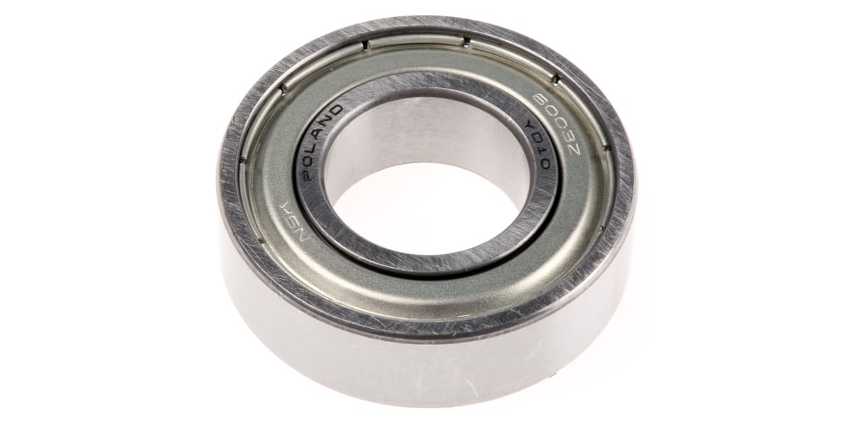 Product image for SINGLE ROW RADIAL BALLBEARING,2Z 17MM ID