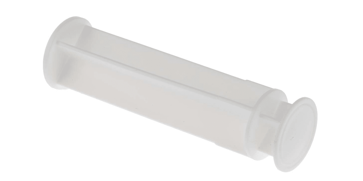 Product image for White polyethylene syringe w/cap,30cc