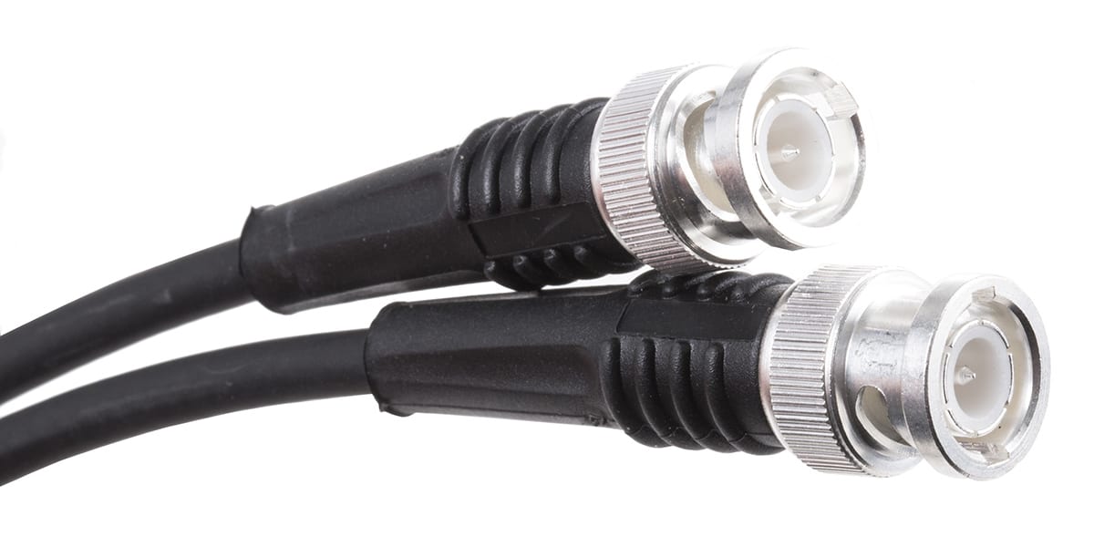 Product image for BNC plug to plug cable,50 Ohm,RG-58,1.8m