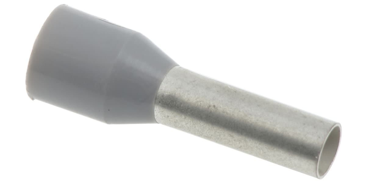 Product image for GREY DIN STANDARD FERRULE,4SQ.MM WIRE