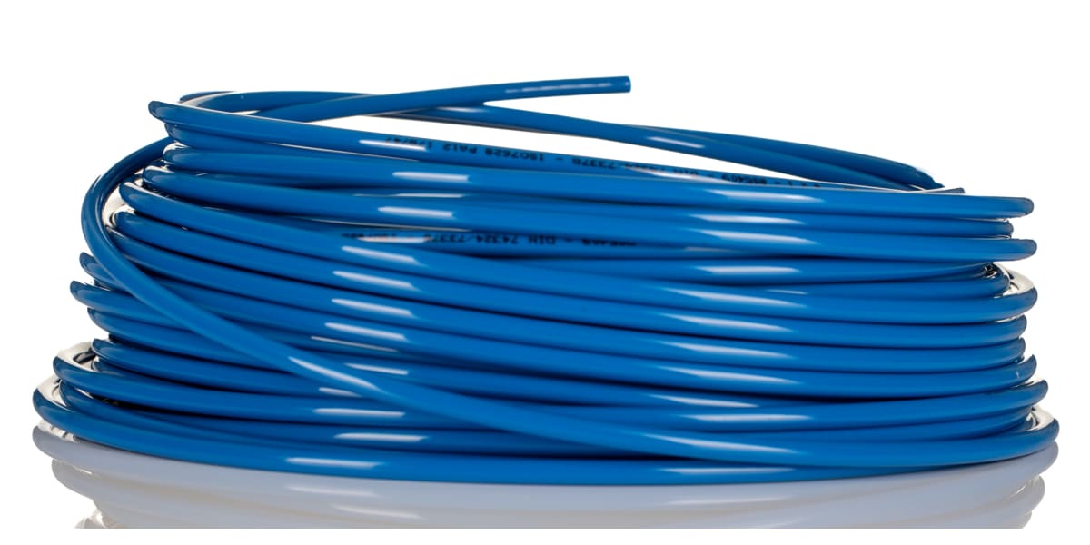 Product image for Blue light duty nylon tube,30m L x8mm OD