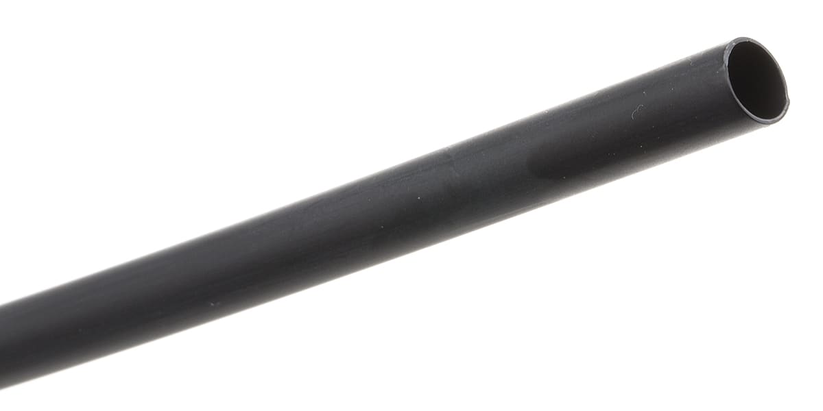 Product image for Black flame retardant tube,6.4mm bore