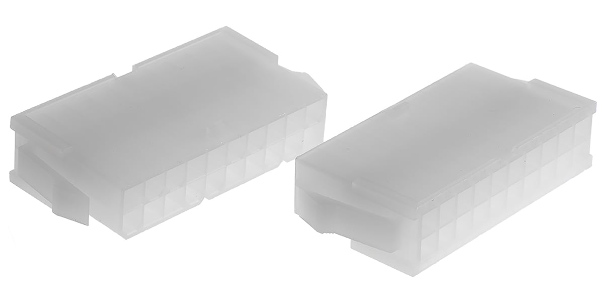 Product image for 20 way dual row panel mount plug
