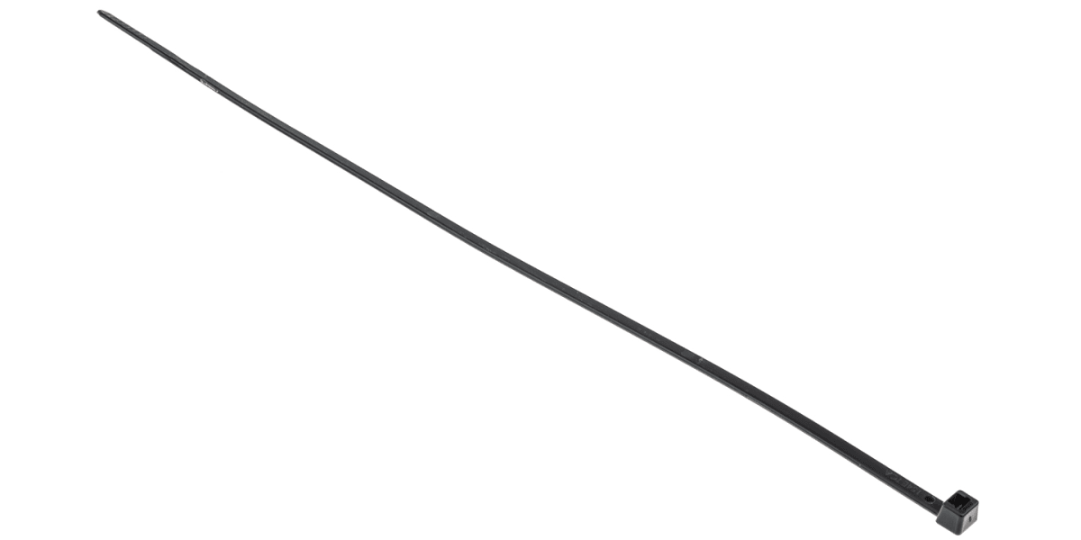 Product image for Black Nylon 6.6 Cable Tie, 270x4.8mm