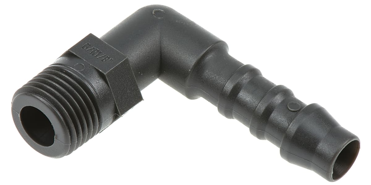 Product image for Elbow connector,1/8in BSPT 6mm ID hose