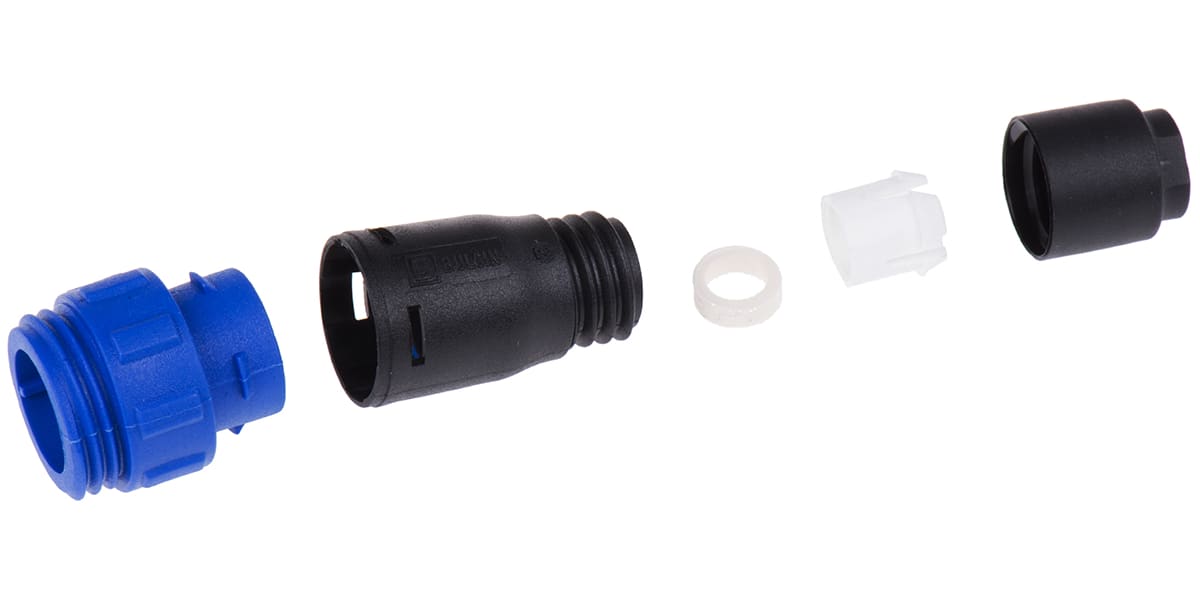 Product image for IP68 8 way cable coupler plug,5A