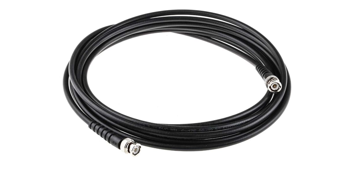 Product image for BNC straight plug-plug RG59coax cable,5m