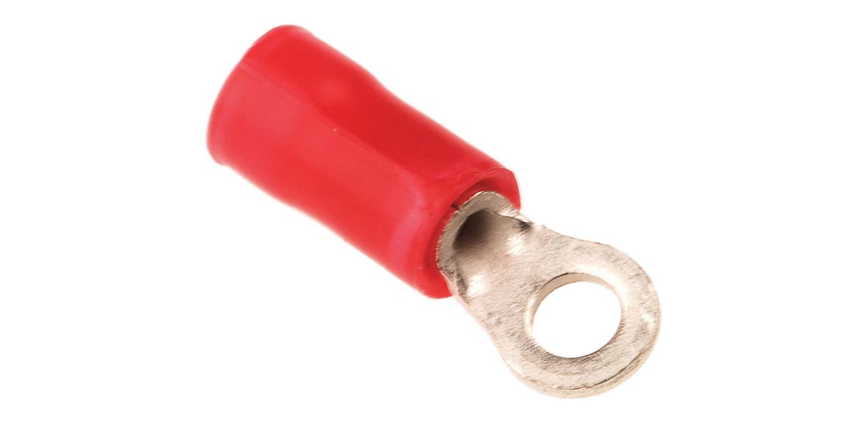 Product image for Ring terminal, PLASTI-GRIP, red, M2.5