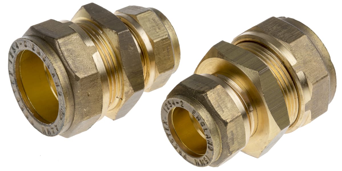 Product image for Copper straight coupling,22x15mm comp